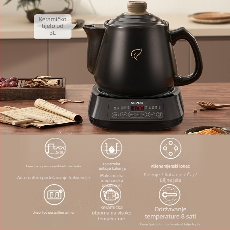 Supor odvar lonac – keramički lonac za zdravlje, kapacitet 2–3 L, 220 V, 280 W, model SW-30Y09