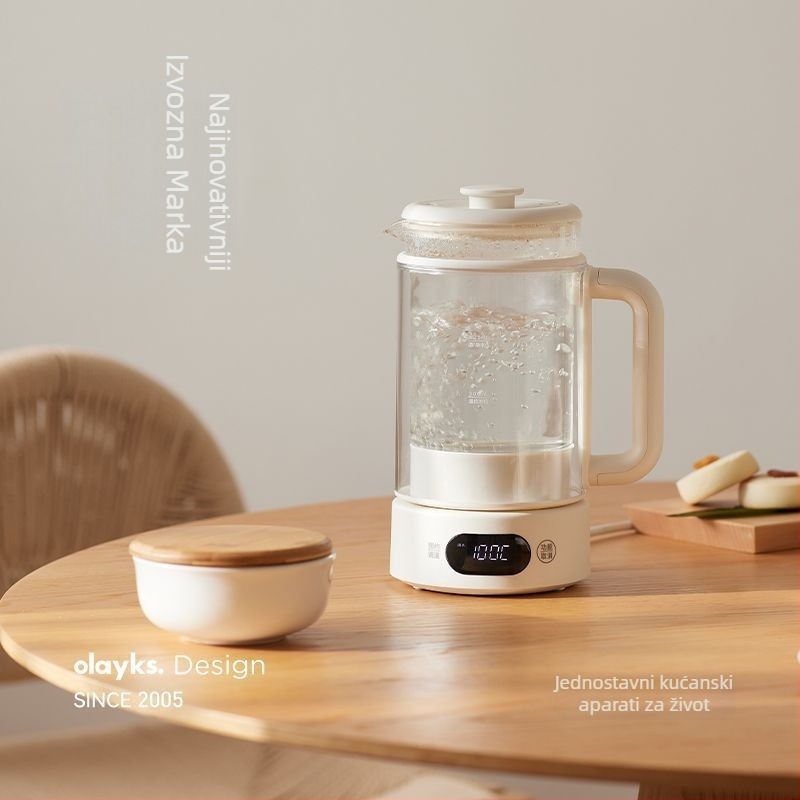 Olayks Olk-ysh25 Zdravstvena infuzijska posuda s borosilikatnim staklom, kapacitet do 1 L, digitalni termostat s mikroprocesorskom kontrolom, dvostruko staklo protiv opeklina, 220 V, 500–1000 W