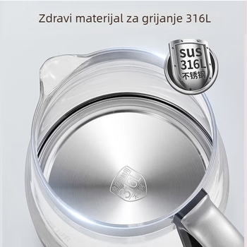 Supor Zdravstveni čajnik, 1.5–2 L, 220V, 300–350W, staklena unutarnja posuda, elektronički termostat