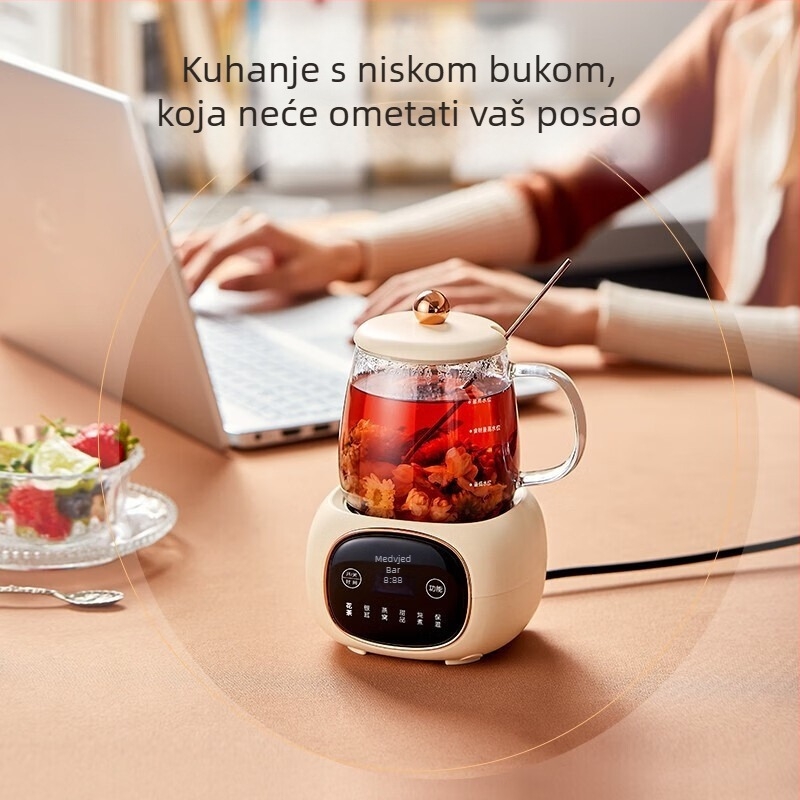 Bear lonac za zdravlje, borosilikatno staklo, 360W, 220V, digitalni termostat, dodirno upravljanje