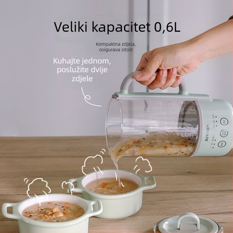 Beiding K32 Zdravstvena posuda za čaj, staklena konstrukcija, 1L, 220V, 400W