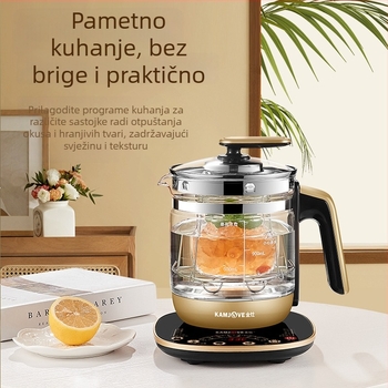HT-590 Automatska posuda za zdravo decoctions s staklenim tijelom, unutarnji dio od nehrđajućeg čelika, 1200 W, mikroprocesorsko upravljanje