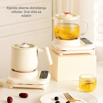 Kompaktni uredski električni čajnik za cvjetni čaj – donje grijanje, 220V, <1000W, odvojiva, zaštita od suhog kuhanja i pregrijavanja