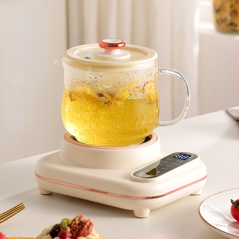 Kompaktni uredski električni čajnik za cvjetni čaj – donje grijanje, 220V, <1000W, odvojiva, zaštita od suhog kuhanja i pregrijavanja