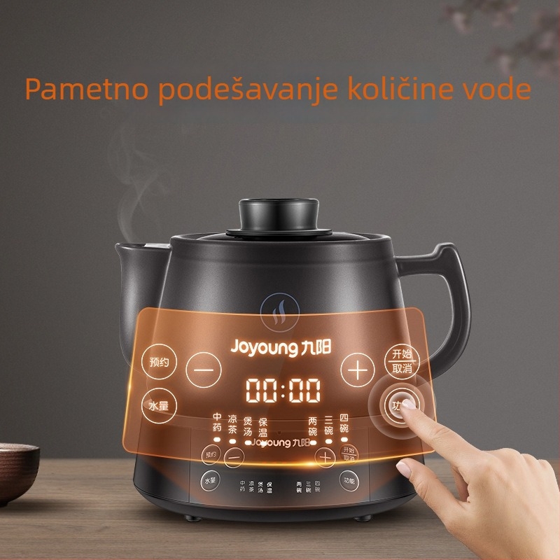 Joyoung lonac za izvarivanje za kinesku medicinu, potpuno automatski, keramički unutarnji lonac, tijelo od ljubičaste gline, model DGD3003BQ, 4–5 porcija