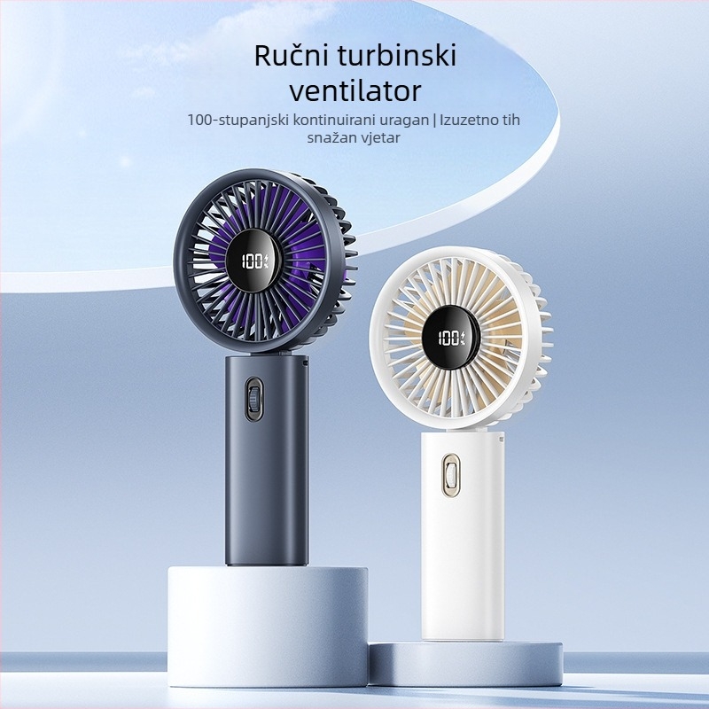 Visoko brzinski mali ručni USB ventilator bez lopatica, turbinski, prijenosni, tih