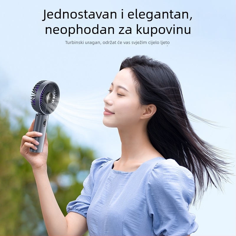 Visoko brzinski mali ručni USB ventilator bez lopatica, turbinski, prijenosni, tih