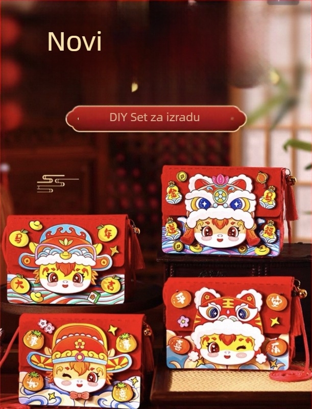 DIY crossbody torbica za djecu — filc materijal, uzorak sazviježđa/zodijak, stil dječji crtić, pogodno za vrtić, proljeće 2024