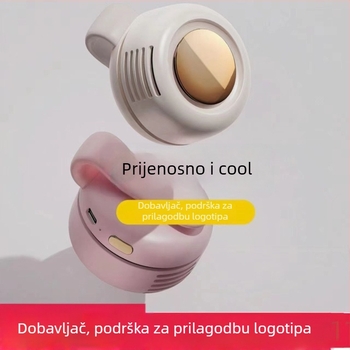 Ventilator bez lopatica za nosenje oko vrata i struka s 360° rotacijom, USB napajanje, 3 brzine, ugrađena baterija 800–1000 mAh, trajanje 1–3 h