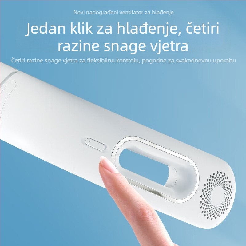 Novi prijenosni ventilator bez lopatica oko vrata, za sport i na otvorenom, tih, USB punjiv, mini ventilator