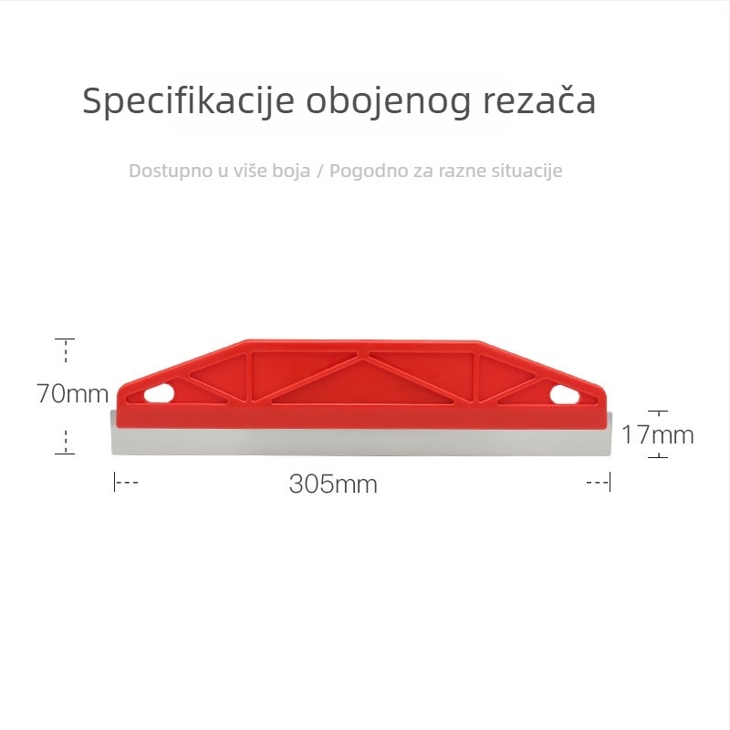 Set alata za žbukanje s plastičnom ručkom, tip ravnog noža, ABS nehrđajući čelik, za ukrašavanje zgrada