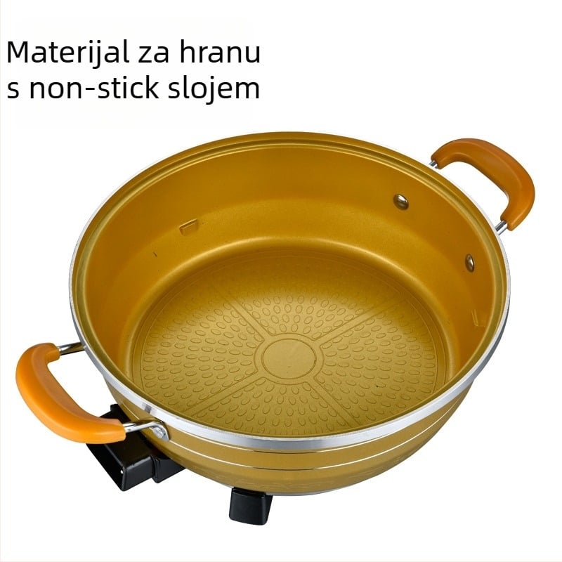 Električni lonac-hot pot – višefunkcionalan, ne-prijanjajuća unutarnja posuda, kapacitet 4–5 L, 1500 W, aluminijsko kućište, za 3–8 osoba