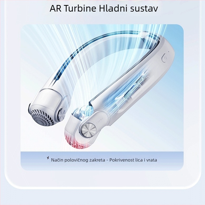 Sumei viseći ventilator za vrat, USB, bez lopatica, kompaktan za vanjske sportove