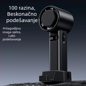 Ručni ventilator bez lopatica s turbinskim dizajnom i hlađenjem, s ugrađenom baterijom, prijenosni