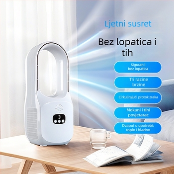 Bez lopatica USB ventilator za hlađenje s ovlaživanjem – 3 brzine, tih do 36 dB, 5V 10W