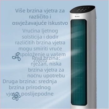 Gree ventilator za klimatizaciju bez lopatica s daljinskim upravljačem, AC napajanje, 5 brzina, ovlaživanje KS-04X61Dg