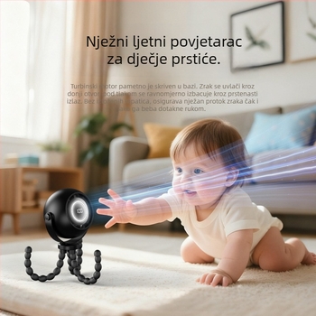 26 novih modela ručnog ventilatora za kolica za bebe, prijenosni vanjski ventilator za kolica, tiši hobotnički ventilator