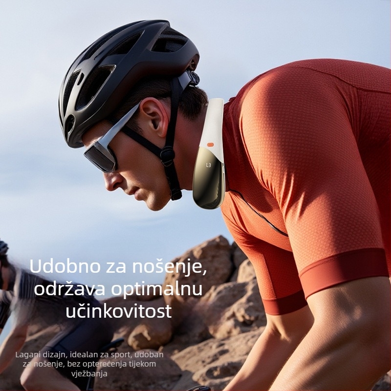 2025 novi stil nosivi ventilator za vrat, punjivi, dugotrajna baterija, prijenosni vanjski mini ventilator za vrat
