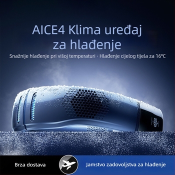 Ventilator za vrat bez lopatica, ugrađena baterija 2000–4000 mAh, USB punjenje, brushless motor