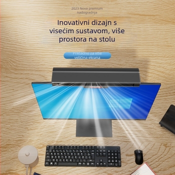 Clip-on bezlopatni ventilator s pročišćivačem zraka i negativnim ionima, kabelsko upravljanje, 4 brzine, 5V 5W