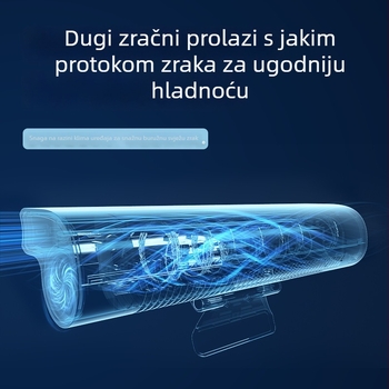 Clip-on bezlopatni ventilator s pročišćivačem zraka i negativnim ionima, kabelsko upravljanje, 4 brzine, 5V 5W