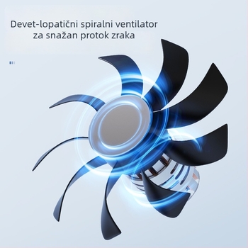 Stolni USB ventilator za hlađenje s ugrađenim ovlaživačem i raspršivačem, prijenosno hlađenje s ledom
