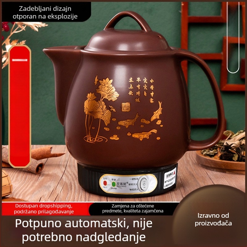 Automatski dekocijski lonac za tradicionalnu kinesku medicinu, keramičko tijelo, OFN01, 2–3 L, kućna upotreba