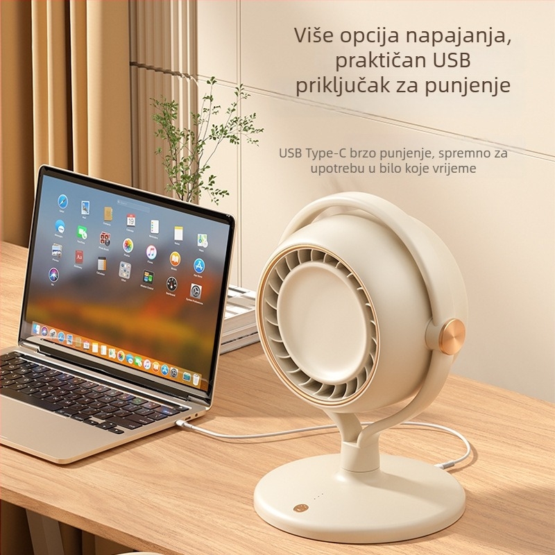 Ventilator bez lopatica – USB punjivi stolni ventilator za vertikalnu cirkulaciju zraka u studentskim domovima