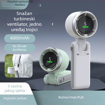 2025 Novi ručni bezlopatni mini ventilator, ultra brzo