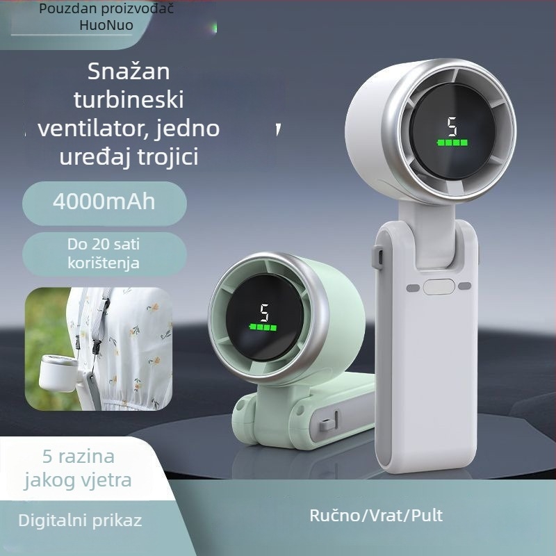 2025 Novi ručni bezlopatni mini ventilator, ultra brzo