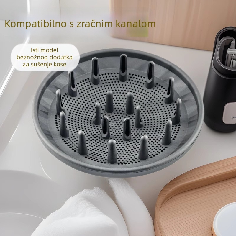 Difuzna mlaznica za sušilo za kosu, motor bez četkica, 1500W, 220V, kućište PA66, regulacija hladnog i toplog zraka.