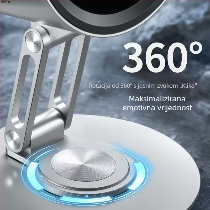 Potpuno metalni stolni ventilator, USB punjiv, kompakno hlađenje za dom i ured