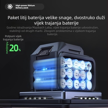 Industrijski snažan puhač zraka s Li-ion baterijom — za prašinu i snijeg