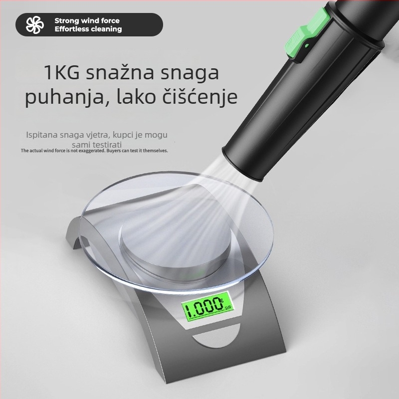 Industrijski snažan puhač zraka s Li-ion baterijom — za prašinu i snijeg