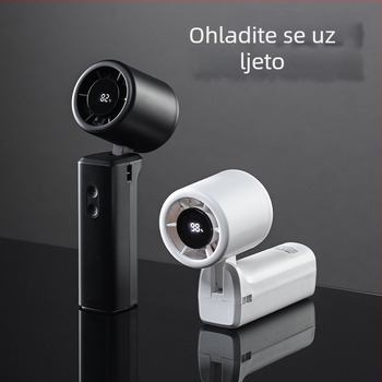 USB ventilator za vrat s ugrađenom baterijom, brushless motorom, bez lopatica, 100 razina protoka zraka