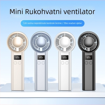 Ručni USB ventilator, baterija 500-800 mAh, trajanje više od 12 h, buka manje od 36 dB