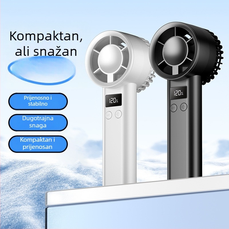 Ručni USB ventilator, baterija 500-800 mAh, trajanje više od 12 h, buka manje od 36 dB