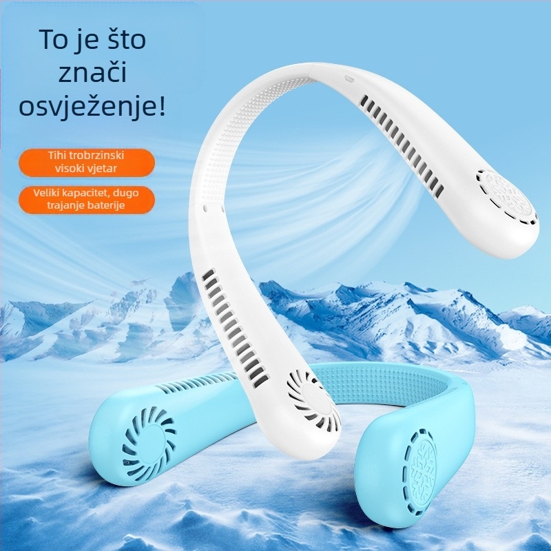 T30 viseći ventilator za vrat s ugrađenom baterijom 800-1000 mAh, USB napajanje, 3. brzina