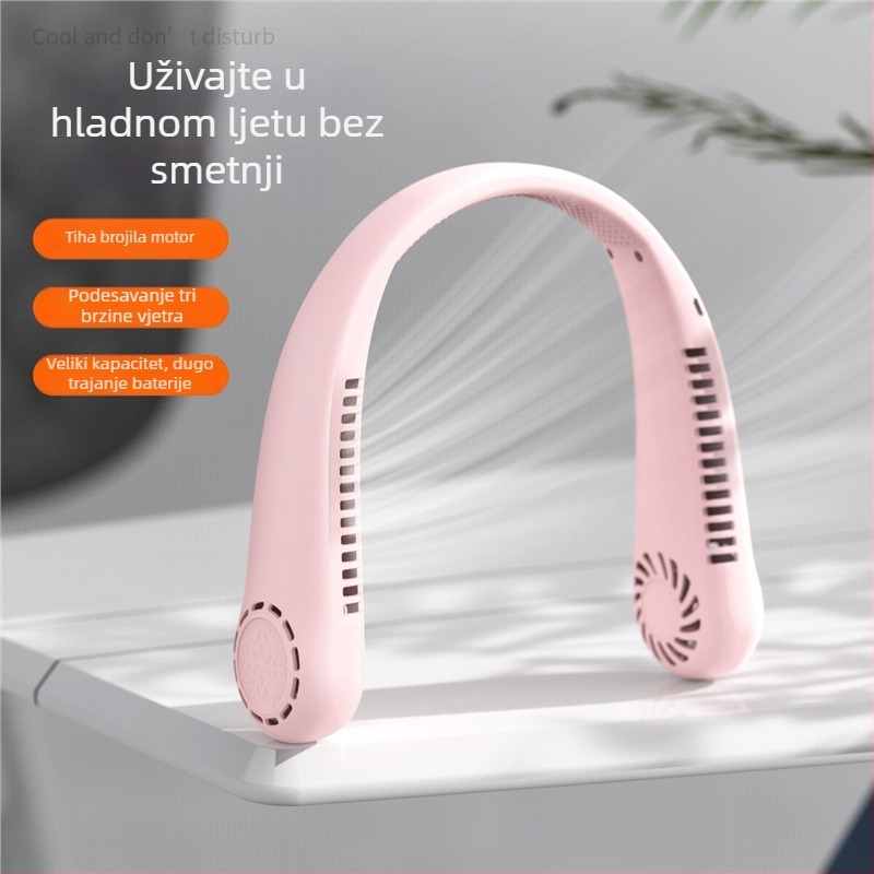 T30 viseći ventilator za vrat s ugrađenom baterijom 800-1000 mAh, USB napajanje, 3. brzina