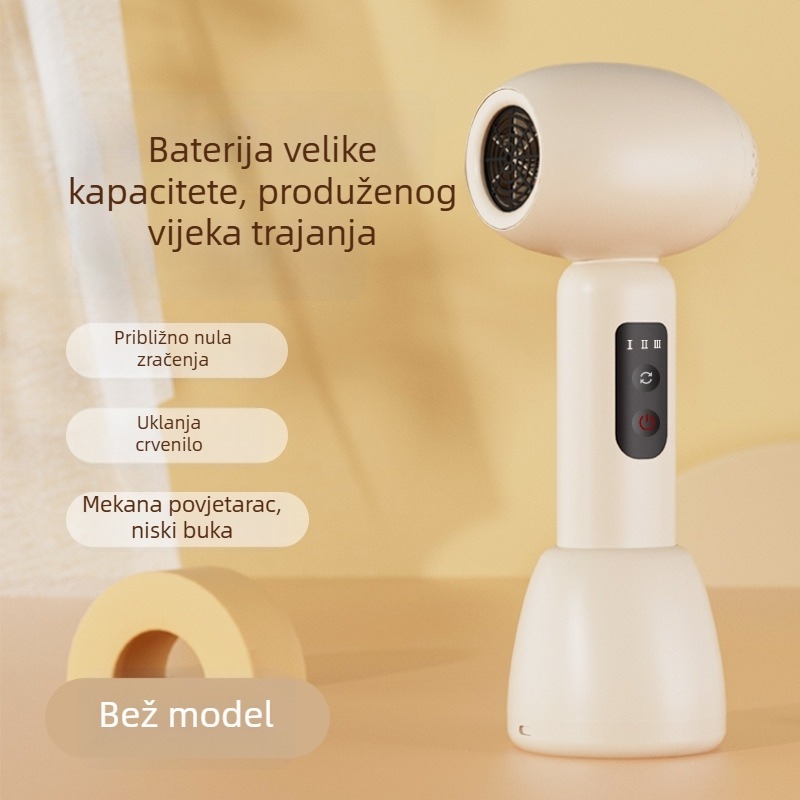 Dječji sušilo za kosu, mekan vjetar, niski nivo buke, 1000W, brushless motor, hladan/topli zrak, zaštita od pregrijavanja