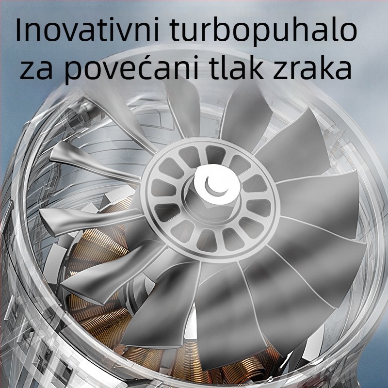 Duhalica za lišće s litijskom baterijom, bez četkica, rotirajući turbo, punjiva, za prašinu i snijeg