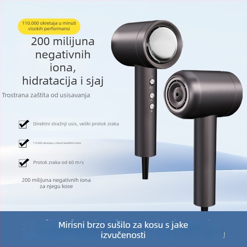 Sušilo za kosu HD-009, 1400W, četkasti motor, regulacija zraka hladnog/toplog, zaštita od pregrijavanja