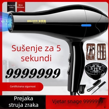 Profesionalno sušilo za kosu 1000W, DC motor, hladan/topli zrak, 5 brzina protoka zraka, 220V, zaštita od pregrijavanja