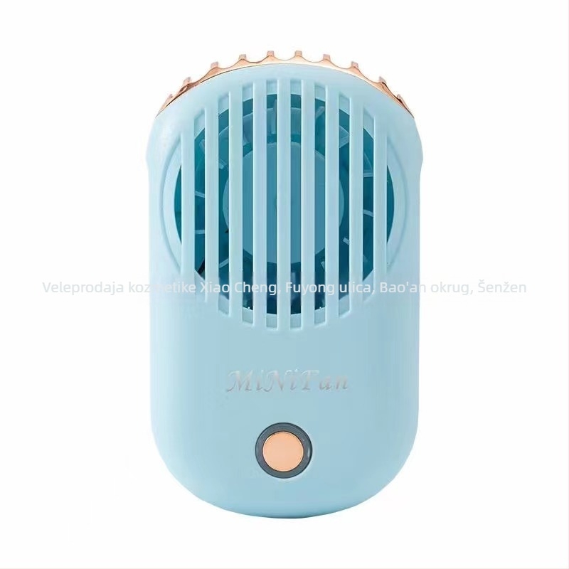Ventilator za vrat bez lopatica – mini sušilo za trepavice, USB napajanje, tih 36-45 dB, žični upravljač