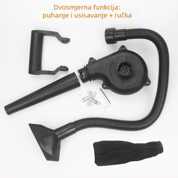 Adapter za usisavanje prašine za kutnu brusilicu, kompaktni kućni usisivač prašine za čišćenje računala, bez montaže, 220V, raspon napona AC jednofazni i DC 50–250V
