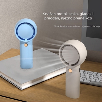 Mini turbine ručni ventilator, bez lopatica, USB punjivi, prijenosni, 67 g, poklon
