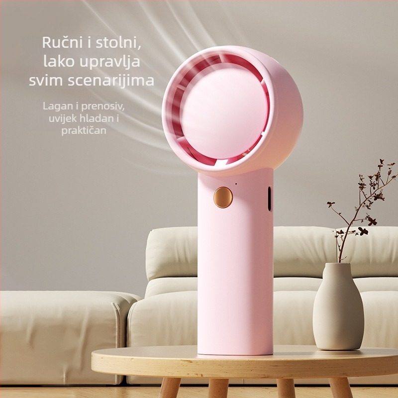 Mini turbine ručni ventilator, bez lopatica, USB punjivi, prijenosni, 67 g, poklon