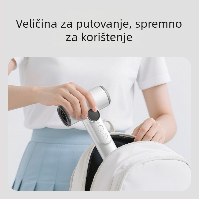 USB punjivo bežično sušilo za kosu, 200W motor s četkama, hladan/topli zrak, 3 brzine protoka zraka, zaštita od pregrijavanja