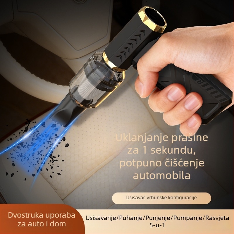 Prijenosni turbo puhač zraka sa 6 brzina, ručni, punjivi kamping mini ventilator