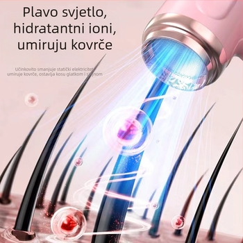 Bežični USB sušilo za kosu, bezčetkasti motor, 200 W, 5 V, 3 brzine, hladan/topli zrak